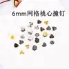 Rebites em Forma de Coração de 6mm Mini Boneca Bjd Roupas para Boneca Bjd Botões Acessórios DIY Pequenos Acessórios de Coração Estilo Chanel