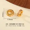 Cuentas Espaciadoras Rectas Chapadas en Oro de Plata Antigua S925 para Hacer Joyería, Cuentas Sueltas, Accesorios de Joyería DIY para Pulseras de Cristal
