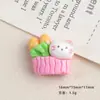 Acessórios de Resina DIY Desenho Animado Joias Animal Leve Cola de Chantilly Grampo de Cabelo Capa de Celular Fivela de Sapato Chaveiro Pingente com