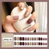 Parche para Uñas Portátil Corto Estampado Parche para Uñas Manicura Uña Portátil Terminada Venta al por Mayor Uña Portátil Casual Personalización