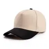 Gorra de conductor de camión de cinco paneles con bloques de color transfronteriza Gorra de béisbol de algodón puro más vendida en Amazon logo bordado imprimible