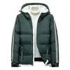 Roupas de Trabalho com LOGOTIPO Personalizado Outono Inverno Jaqueta de Algodão Roupa de Trabalho Masculina Estilo Igual Moda Casual Jaqueta Curta com Capuz Algodão Atacado