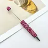 Nova Caneta Colorida DIY com Pedras Strass e Contas, Caneta Esferográfica Criativa de Segunda Geração com Strass AB, Caneta Promocional Feita à Mão com Decoração de Strass