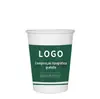 Copos de Papel Descartáveis com Impressão de Logotipo Personalizado, Espessados para Uso em Escritório e Comercial, Copos de Papel Publicitários Personalizados, Copos de Bebida Personalizados, Peça 1000
