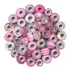 Explosiones transfronterizas mezcladas aleatoriamente con 10 cuentas de resina rosa morado azul verde multicolor pulsera de cuentas para manualidades
