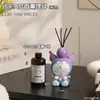 Frasco de aromaterapia fofo em formato de homem azul gordinho de desenho animado, difusor de óleo essencial para saídas de ar, difusor de fragrância decorativo