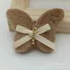 Nuevo Color Café con Leche Oso de Peluche Flor Lazo Decoración de Joyería DIY Accesorios de Ropa Hechos a Mano Accesorios Decorativos