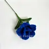Flor de pelúcia acabada rosa com haste torcida haste única buquê de Dia dos Namorados, perfeito como presente de feriado para uma namorada