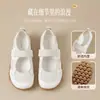 Zapatos Deportivos Mary Jane Plateados Augusden para Mujer 2026 Otoño Nuevos Planos con Velcro Zapatos de Entrenamiento Alemán para Ballet
