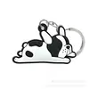 Animal Perro Gato Llavero de PVC Anillo de Llavero Cadena de Llaves Colgante Anillo de Llavero Llave de Coche