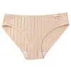 Venta de Liquidación del Fabricante Talla Europea y Americana Algodón Cintura Media Transpirable Alta Elasticidad Cómodos Perforados con Aguja Calzones para Mujer Ropa Interior para Niñas