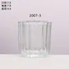 Vaso de vidrio transparente para aromaterapia, moderno, para dormitorio, con velas, nuevo estilo, con adornos de fragancia, recipiente de vidrio grueso, taza vacía.