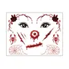 Nuevas Pegatinas de Tatuaje de Cicatriz de Halloween Pegatinas Faciales Maquillaje de Herida Sangrienta de Simulación Set de Maquillaje Facial para Fiesta