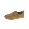 Zapatos de mujer talla grande estilo Birkenstock con hebilla Maillard, nuevos mocasines retro con suelas blandas, diseño fácil de poner, planos versátiles para mujer