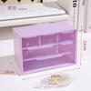 Caja de Almacenamiento Maquillaje Sentido Avanzado Mesa Miscelánea Arte de Uñas Sentido Avanzado Pequeño Libro Rojo Tres Caja de Joyería Dorada Cajón TikTok