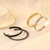 Pulseira Aberta de Aço Inoxidável Estilo Ins Europeu e Americano Espiga de Trigo Titânio Aço Não Desbota Alto Senso Pulseira Feminina