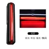 Luz Trasera de Bicicleta de Tira Larga Regulable Recargable por USB Alta Brillo COB Luz de Advertencia Roja-Azul para Rodar de Noche Luz de Freno Trasera de Liberación Rápida