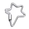 Hebilla de conexión de tornillo ovalada de estrella de cinco puntas de acero inoxidable transfronteriza se puede desenroscar hebilla de tornillo accesorios para collar llavero DIY