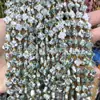 Ágata Ojo de Tigre de 8 mm Lapislázuli Cristal Rosa Cuatro Hojas Facetado Cuentas Sueltas Pasador de Pelo DIY Accesorio para el Cabello Pulsera Collar Cuentas