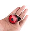 Luz trasera de bicicleta recargable e impermeable, luz de advertencia nocturna para exteriores, mini luz redonda para bicicleta de montaña, venta al por mayor