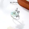Serie de Goteo de Aceite de Moda Xuping Anillo de Hoja con Textura de Hoja de Cuatro Hojas Simple y Fácil de Combinar Estilo Suave Anillo de Otoño e Invierno Venta al por Mayor