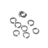 Accesorios de Joyería Estilo Étnico DIY Anillo Abierto de Pez de Aleación Anillo Plateado con Patrón de Pez Koi Hebilla de Conexión para Pulsera