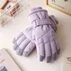 Nuevos Guantes de Esquí Engrosados y de Terciopelo Cálidos e Impermeables para Ciclismo al Aire Libre Otoño e Invierno Cortavientos Guantes con Pantalla Táctil Esquí Protección contra el Frío