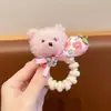 Elástico de Cabelo de Veludo de Alta Qualidade com Pom-Pom, Novo Estilo 2026, Elástico para Coque com Laço, Scrunchie de Ursinho Delicado para Mulheres