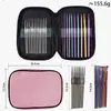 Traje de ganchillo Amazon metal acero inoxidable aluminio ganchillos de ganchillo traje de ganchillo metálico 22 piezas por juego
