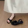 Sandalias tipo moño estilo francés para mujer, nuevo modelo verano 2026, que aumentan la altura, hermosas, perfectas con faldas, cómodas para los pies, sandalias romanas