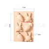 El Huevo de Pascua Conejo Más Vendido de Amazon Molde de Jabón Casero para el Hogar Molde para Pasteles de Silicona de Grado Alimenticio Resistente a Altas Temperaturas