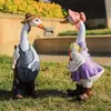 Fabricante Artesanato em Resina Decoração de Jardim Enfeites Animais Criativos Patos Enfeites Suporte para Casa Personalização de Acordo com Desenhos