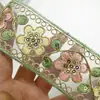 Encaje de base de organza de 4 cm para accesorios de ropa, estilo étnico, bordado con cinta, encaje, accesorios para ropa infantil Hanfu, DIY