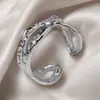 Anillo Geométrico de Acero Inoxidable con Diseño Hueco de Amazon, Joyería Ajustable de Acero de Titanio para Mujer, Pulsera de Cristal Natural