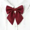 Jk Roupa de Formatura Bacharelado Baseada no Japão Gravata Feminina Fotografia de Formatura Uniforme Escolar Vinho Tinto Gravata Borboleta Camisa Grátis Raiz de Pena Vermelha Gola Flor Tendência
