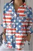 Camisa Feminina Europeia e Americana Moda Manga Três Quartos Impressão Digital 3D Venda Quente Fornecedor de Fábrica Moda Casual Multicor