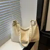 Bolsa de ombro de grande capacidade, moderna, estilo retrô para mulheres, perfeita para o dia a dia, com toque de alta qualidade, nova coleção primavera 2026, estilo coreano, design minimalista