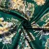Flores primavera dorado suave tela satinada DIY lazo hecho a mano diadema diadema material para bolso 1Yc50695