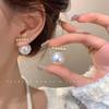 Francês Retro Zircon Brincos de Pérola Feminino Nicho Design Elegante Luz Luxo All-match Internet Celebridade Mesmo Estilo Brincos