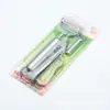 Cuchillo para pelar acero inoxidable cuchillo para frutas rallador pelador raspador juego de tres piezas pelador herramienta de cocina pelador de melón