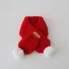 Cachecol de Bebê Quente de Inverno Pelúcia Cachecol de Bebê 2024 Novo Espessado Inverno Conjunto de Pescoço para Meninos e Crianças Moda