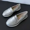 Novos Mocassins Planos para Mulheres Primavera e Outono Versáteis Slip-On Sapatos para Ir ao Trabalho Casuais Sapatos Femininos de Solado Macio Venda por Atacado