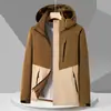 Ropa de Montañismo para Exteriores, Chaqueta Impermeable para Primavera y Otoño, Chaqueta para Hombre, Chaqueta de una Sola Capa con Capucha para Mujer, Compra Grupal