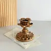 Decoração de Mesa para Restaurante Bar Sala de Estar Enfeites Atmosfera Adereços para Fotos Base de Pedestal para Velas Suporte de Vela Retrô