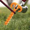 Clavo para Tienda de Campaña y Montañismo al Aire Libre Clavo de Plástico para Toldos a Prueba de Viento Clavo de Rosca para Suelo de Camping Clavo de Ángulo de Oveja 28cm