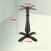 En Stock Placa de Acero Acero Inoxidable Hierro Fundido Patas de Mesa de Comedor Soporte Redondo Negro para Placa Soporte de Mesa Patas de Mesa de Comedor Patas de Hierro Forjado Estilo Occidental