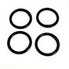 Anillo de Hebilla de Resorte de Metal Negro para Electroforesis de Cable de 5.0 mm de Espesor de 1.0 pulgada 232 mm Anillo de Hebilla Abierto Anillo de Llavero Herrajes para Equipaje