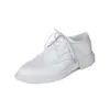 Zapatos de vestir de cuero para hombre estilo británico, talla grande, zapatos casuales formales para oficina de negocios, zapatos brogue de charol para hombre