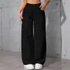 Comercio Exterior Más Vendido Bestseller Transfronterizo de Amazon Jeans para Mujer, Estilo Dulce y Picante, Tiro Alto, Pierna Recta Ancha, Pantalones Largos Casuales Sueltos