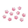 11mm Colorido Mini Perla ABS Flor de Cinco Pétalos Base para Pulseras Hechas a Mano DIY y Accesorios de Cadena para Teléfono Materiales al por Mayor